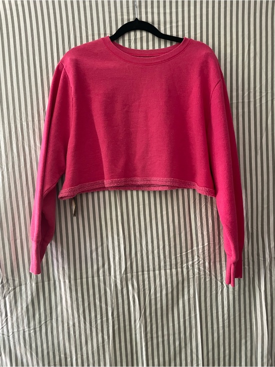 Just My Size Tops - Hot Pink Crop Top Sweater